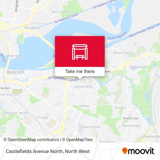 Castlefields Avenue North map