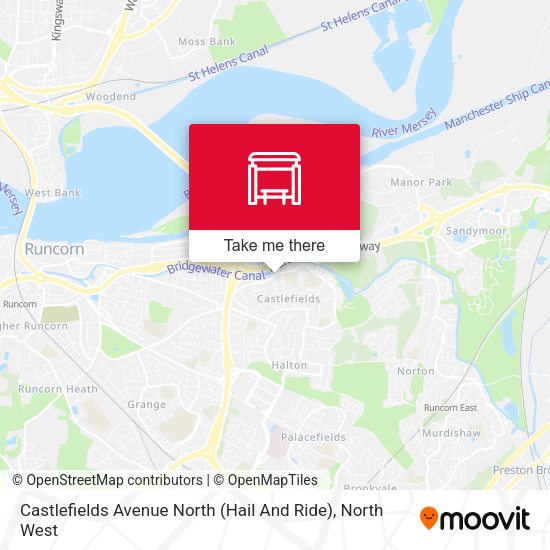 Castlefields Avenue North (Hail And Ride) map