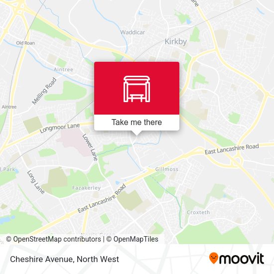 Cheshire Avenue map