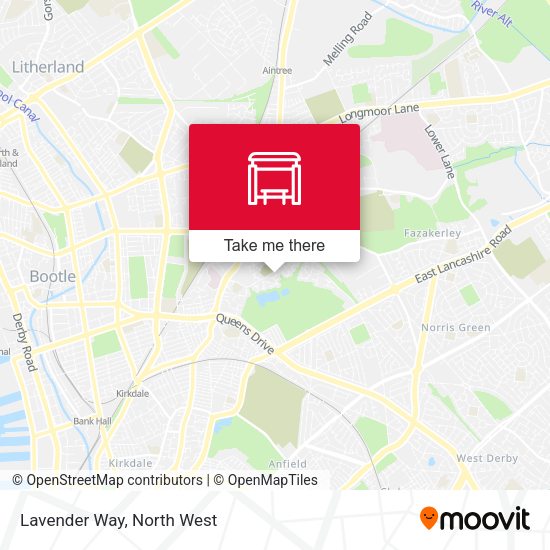 Lavender Way map