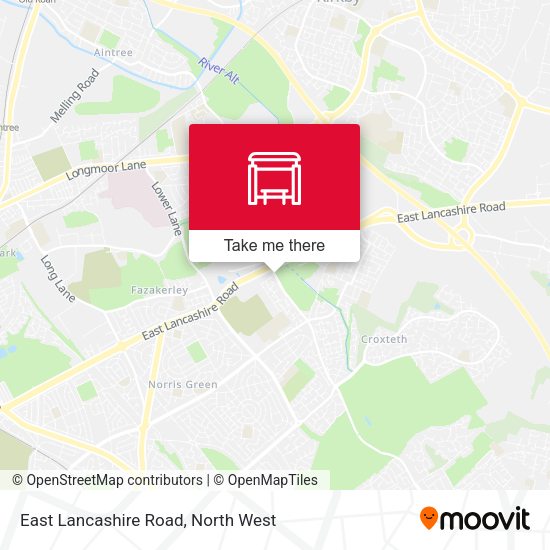 East Lancashire Road map