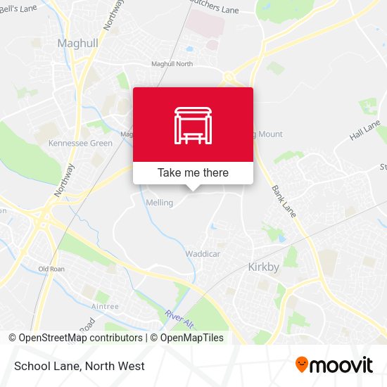 School Lane map