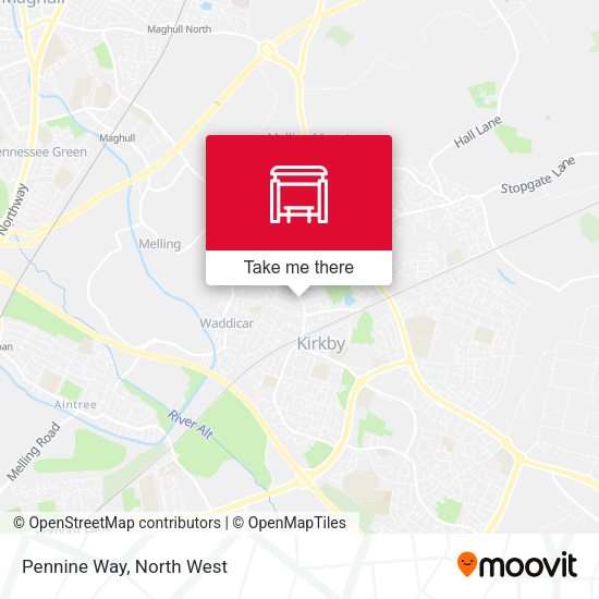 Pennine Way map