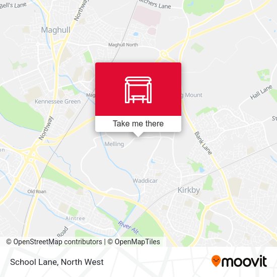 School Lane map