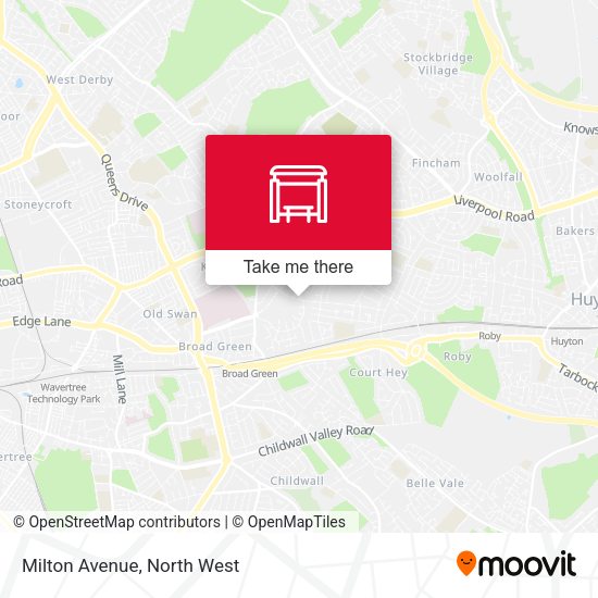 Milton Avenue map