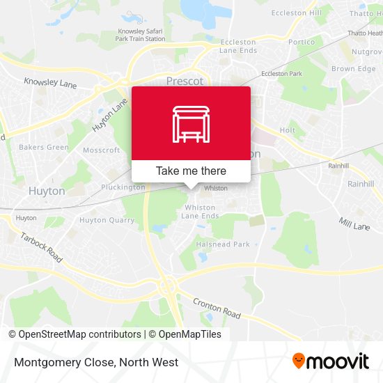 Montgomery Close map