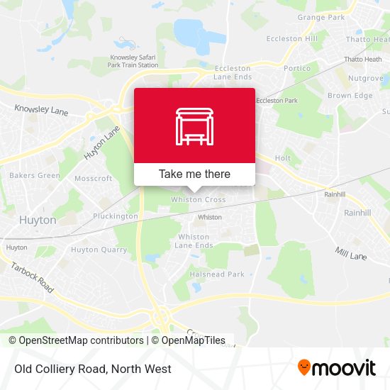 Old Colliery Road map