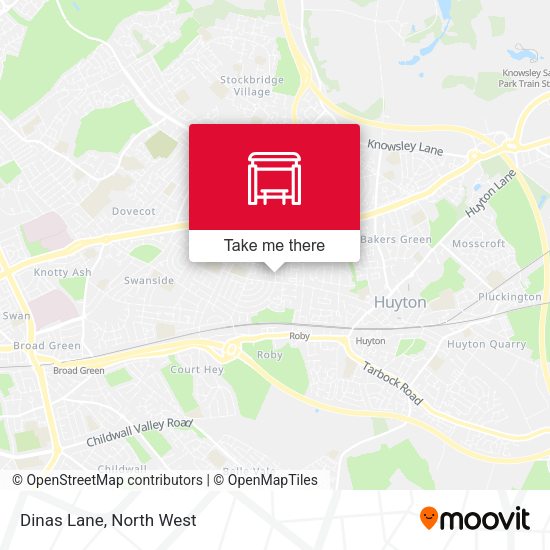 Dinas Lane map