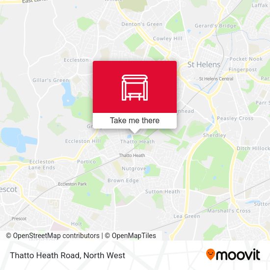Thatto Heath Road map