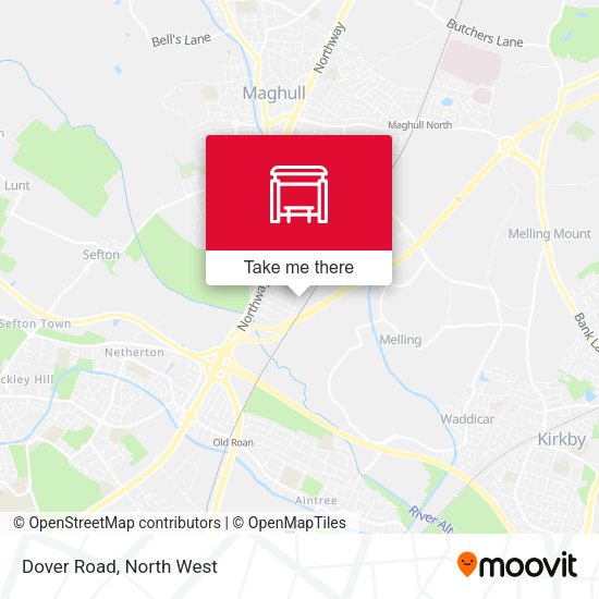 Dover Road map