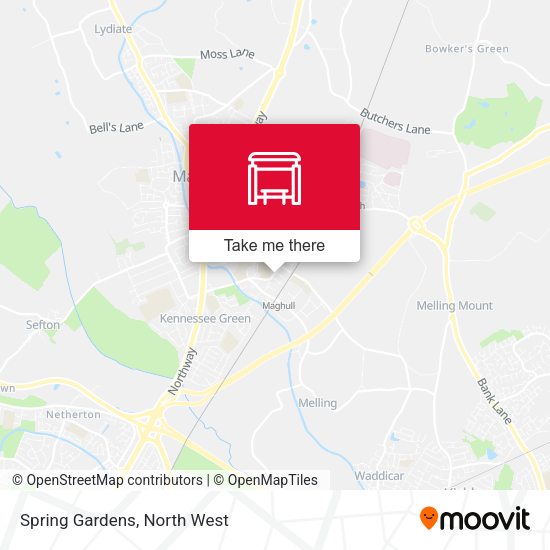 Spring Gardens map