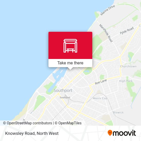 Knowsley Road map