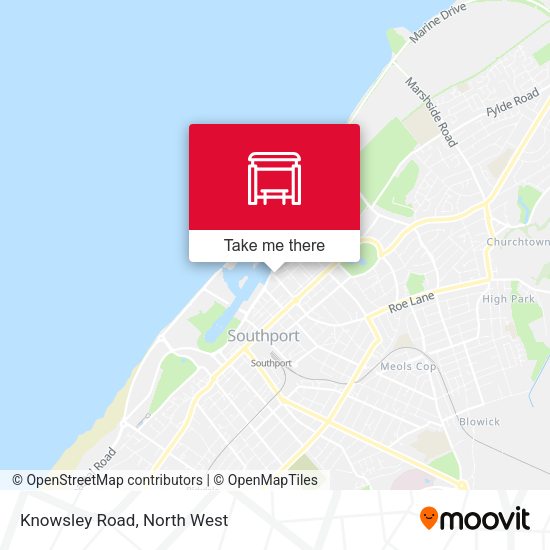 Knowsley Road map
