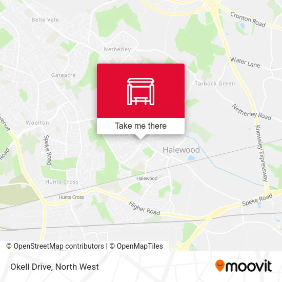 Okell Drive map