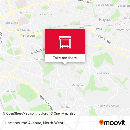 Hartsbourne Avenue map