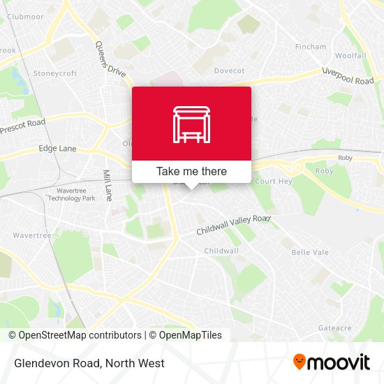 Glendevon Road map