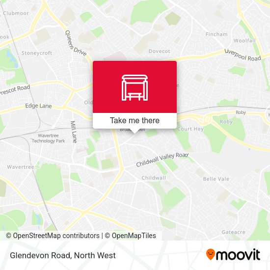 Glendevon Road map