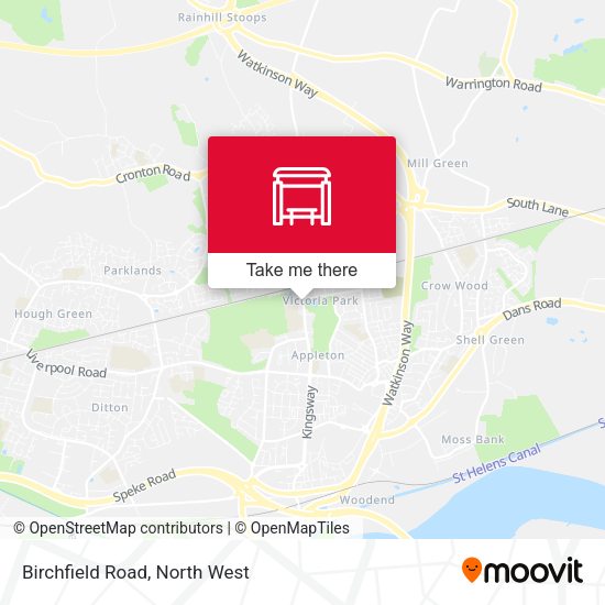 Birchfield Road map