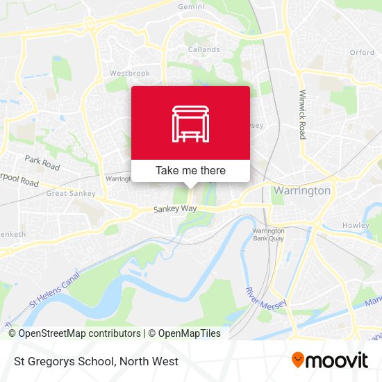 St Gregorys School map