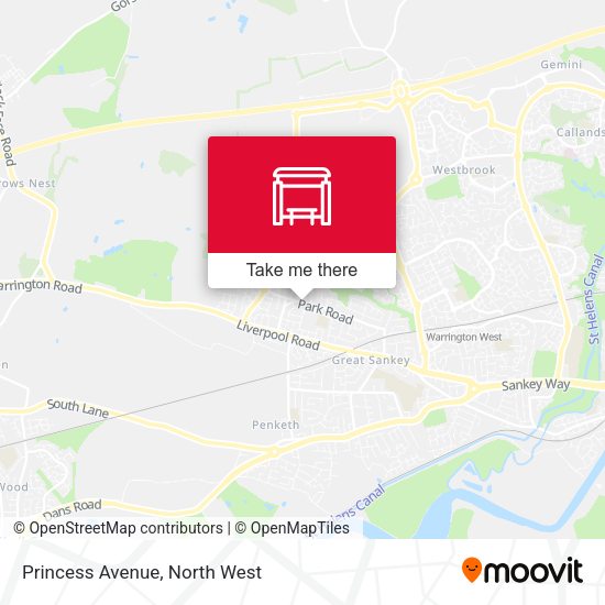 Princess Avenue map