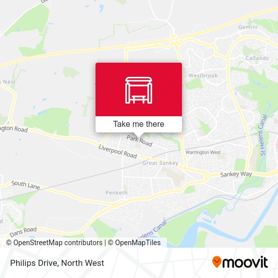 Philips Drive map