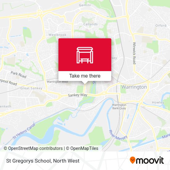 St Gregorys School map
