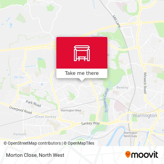 Morton Close map