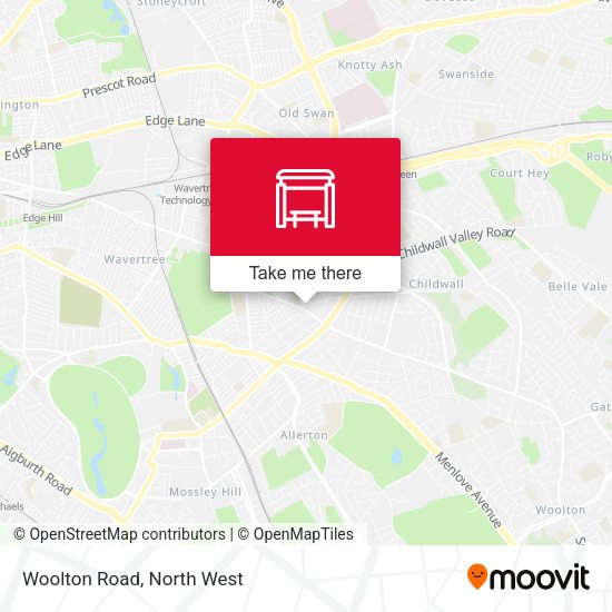 Woolton Road map