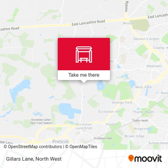 Gillars Lane map