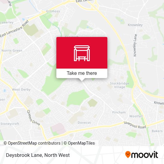 Deysbrook Lane map