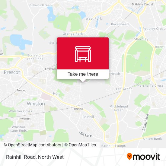 Rainhill Road map