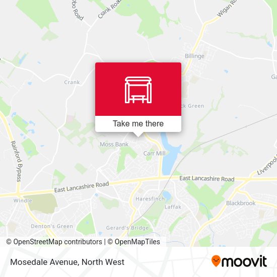 Mosedale Avenue map