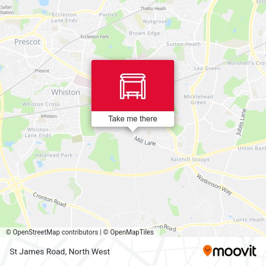 St James Road map