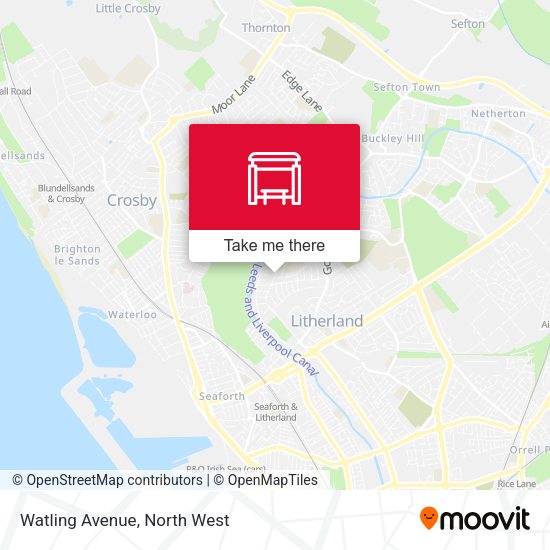 Watling Avenue map