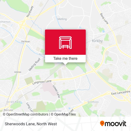 Sherwoods Lane map