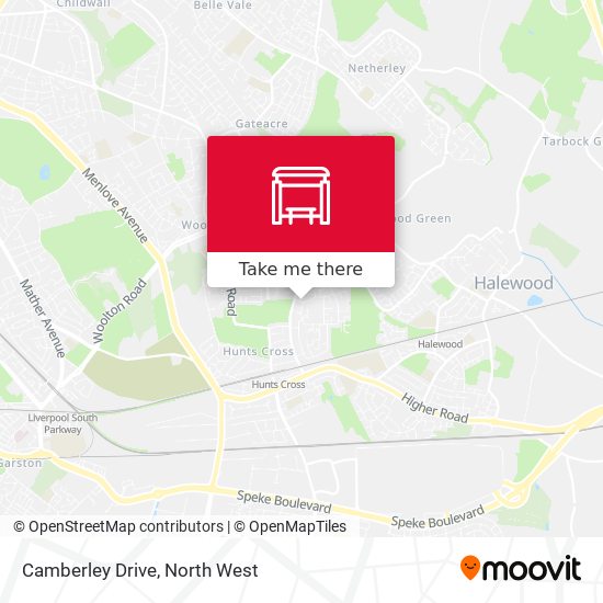 Camberley Drive map