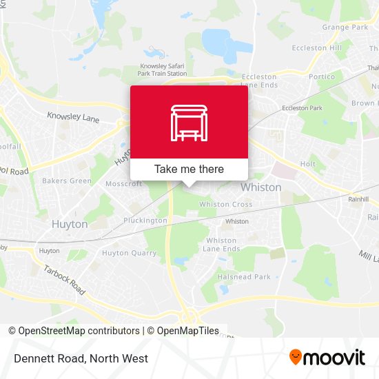 Dennett Road map