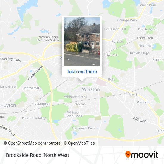 Brookside Road map