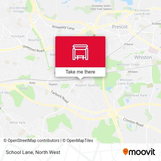 School Lane map