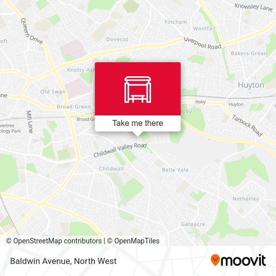 Baldwin Avenue map