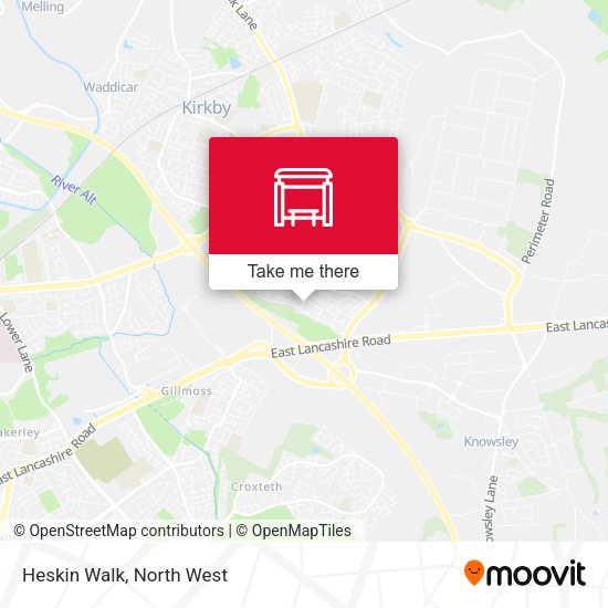 Heskin Walk map