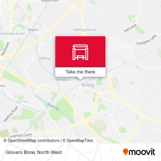 Glovers Brow map