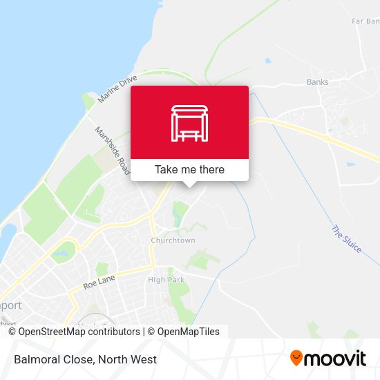 Balmoral Close map