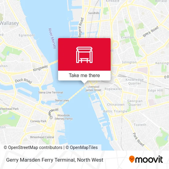 Gerry Marsden Ferry Terminal map