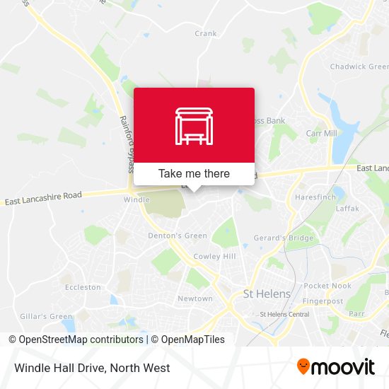 Windle Hall Drive map