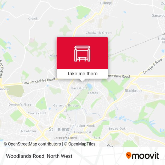 Woodlands Road map