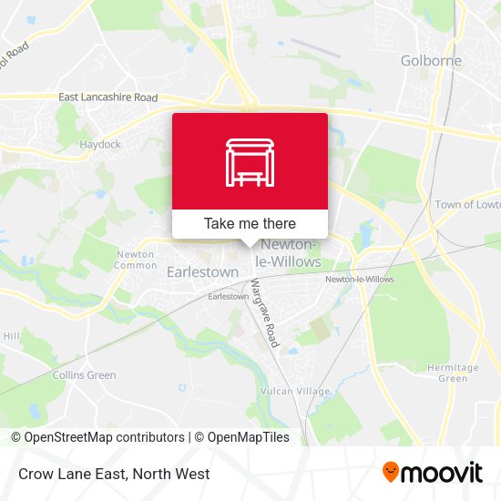 Crow Lane East map
