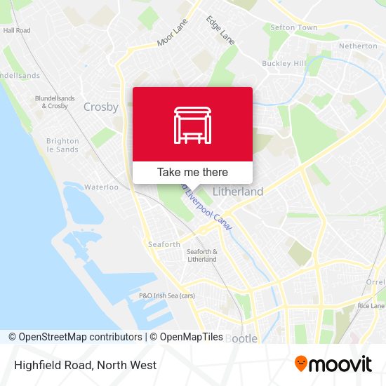 Highfield Road map