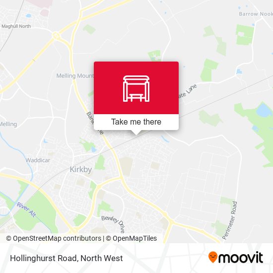 Hollinghurst Road map