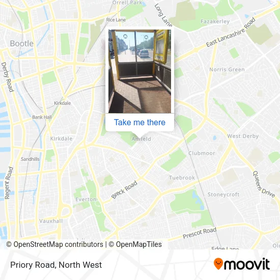 Priory Road map
